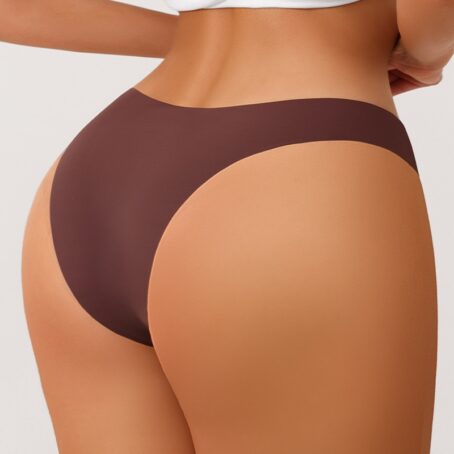 Sandy Seamless Panties Seamless Underwear Women's Thin Strap Panties Pure Cotton Comfortable Breathable Casual Cut Underwear